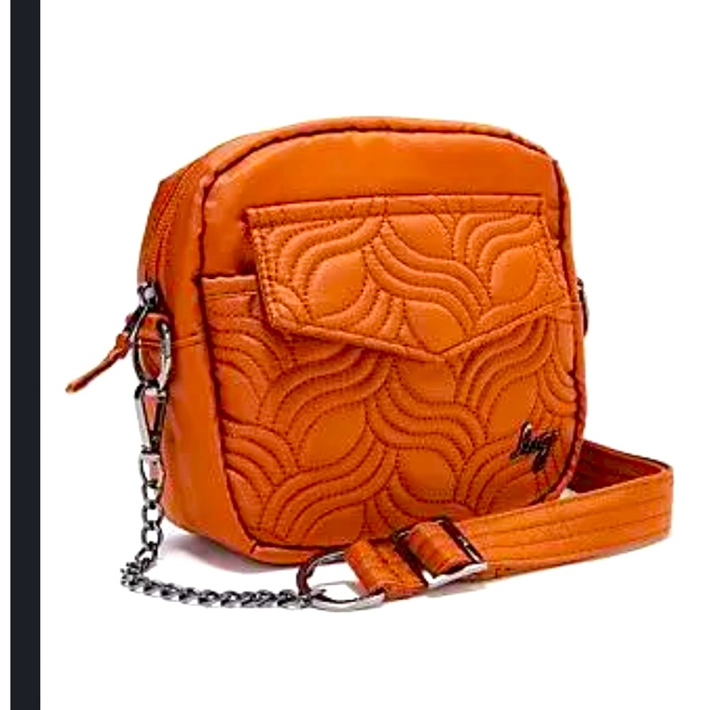 NWT: LUG SWING CONVERTIBLE CROSSBODY BELT BAG: COPPER BROWN